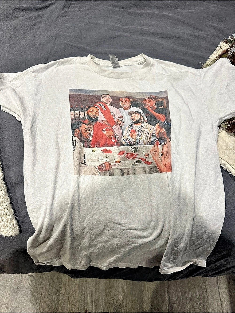 Gildan Graphic Short Sleeve Tee White Size Medium